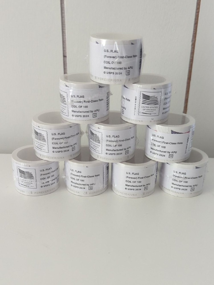10 Rolls Of 100 Forever First Class Stamps