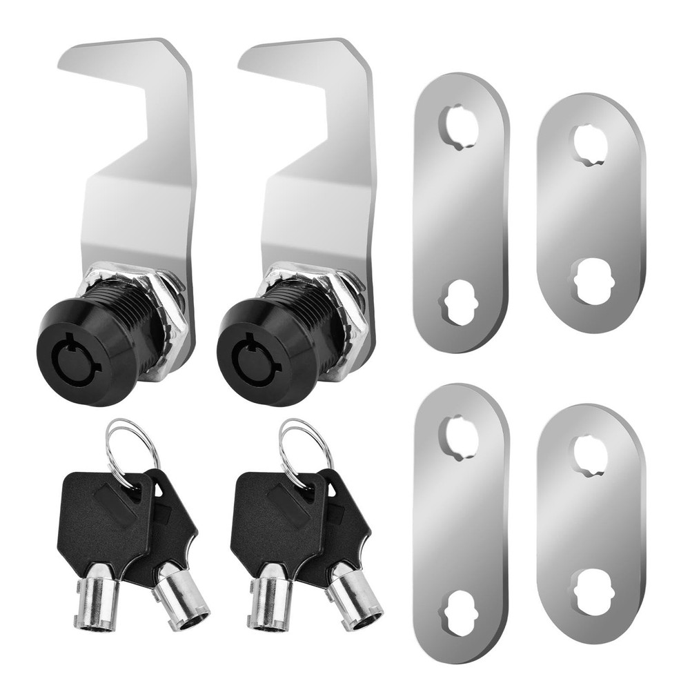 Quixleen 5/8 Inch Black Toolbox Lock Replacement, US General Cabinet Mortise...