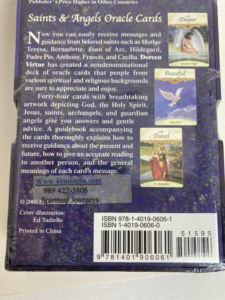 Saints & Angels Oracle Cards Deck & Guidebook Doreen Virtue New Sealed OOP