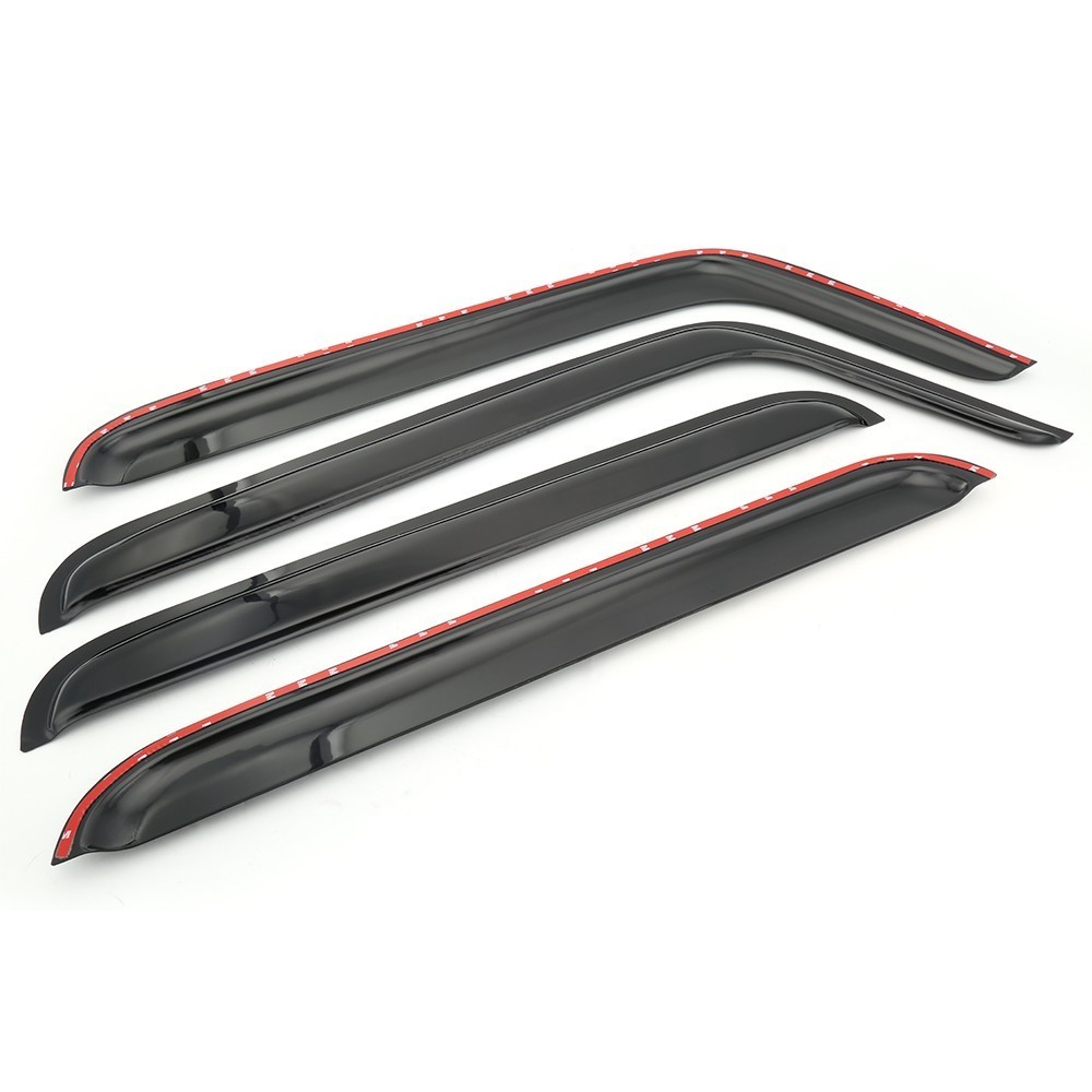 4 pcs Window Vent Visor Sun Rain Guards For 2007-2017 Jeep Wind Deflectors