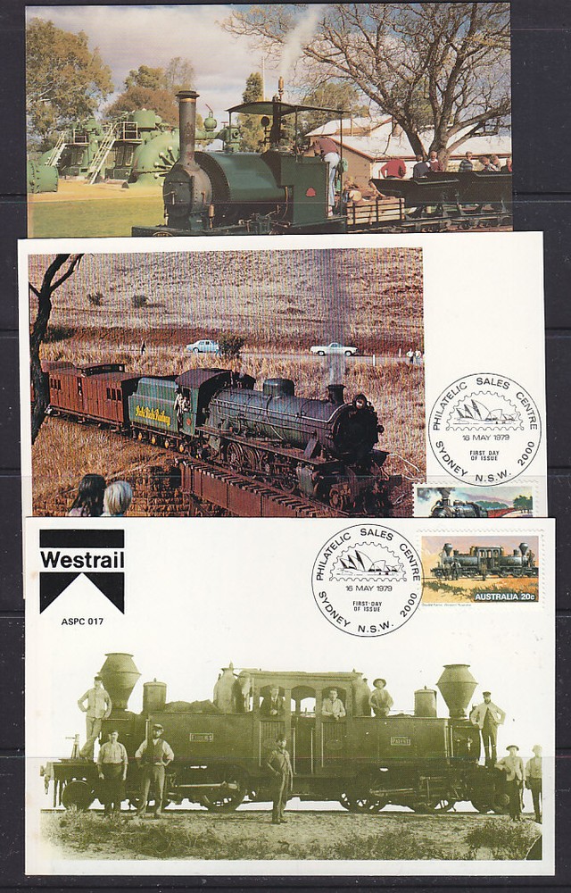 RAILWAY:   3 RAILWAY POSTCARDS