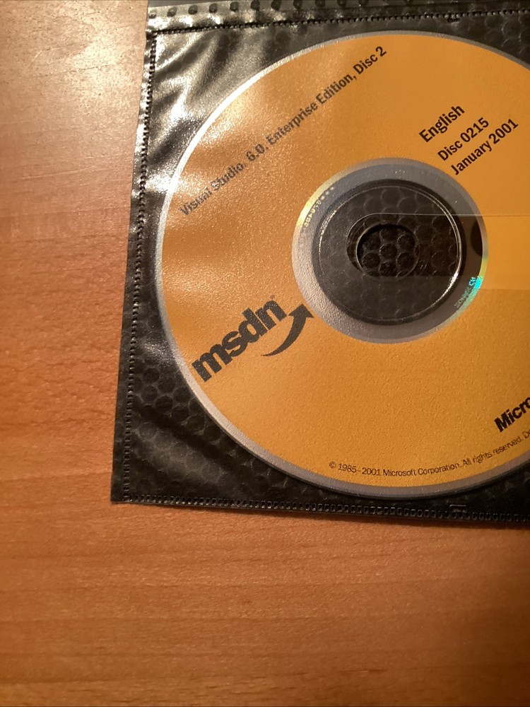 AUTHENTIC BRAND NEW Microsoft Visual Studio Enterprise Edition 6.0. NEVER USED.