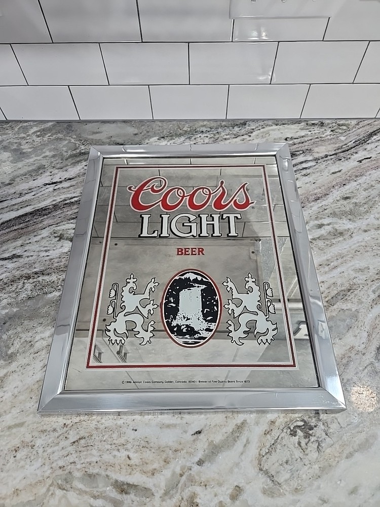 Vintage Coors Light Beer Mirror