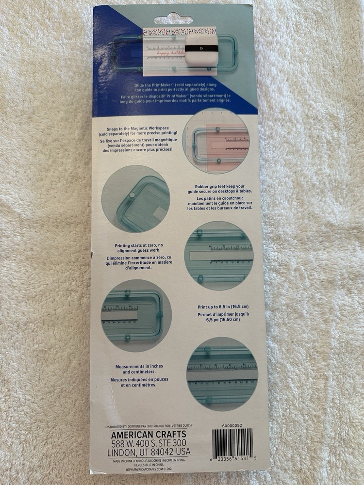 NEW We R Memory Keepers Print Maker 6” Alignment Guide