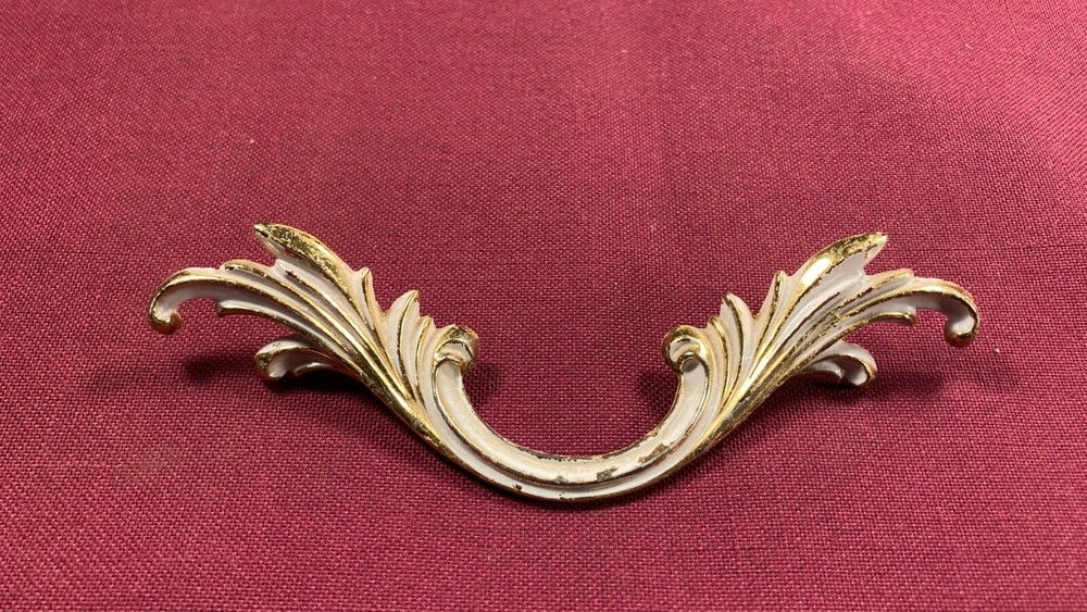 Vintage 60s 70s 80s Drawer Pull Handle Hardware Dresser Pull Keeler?