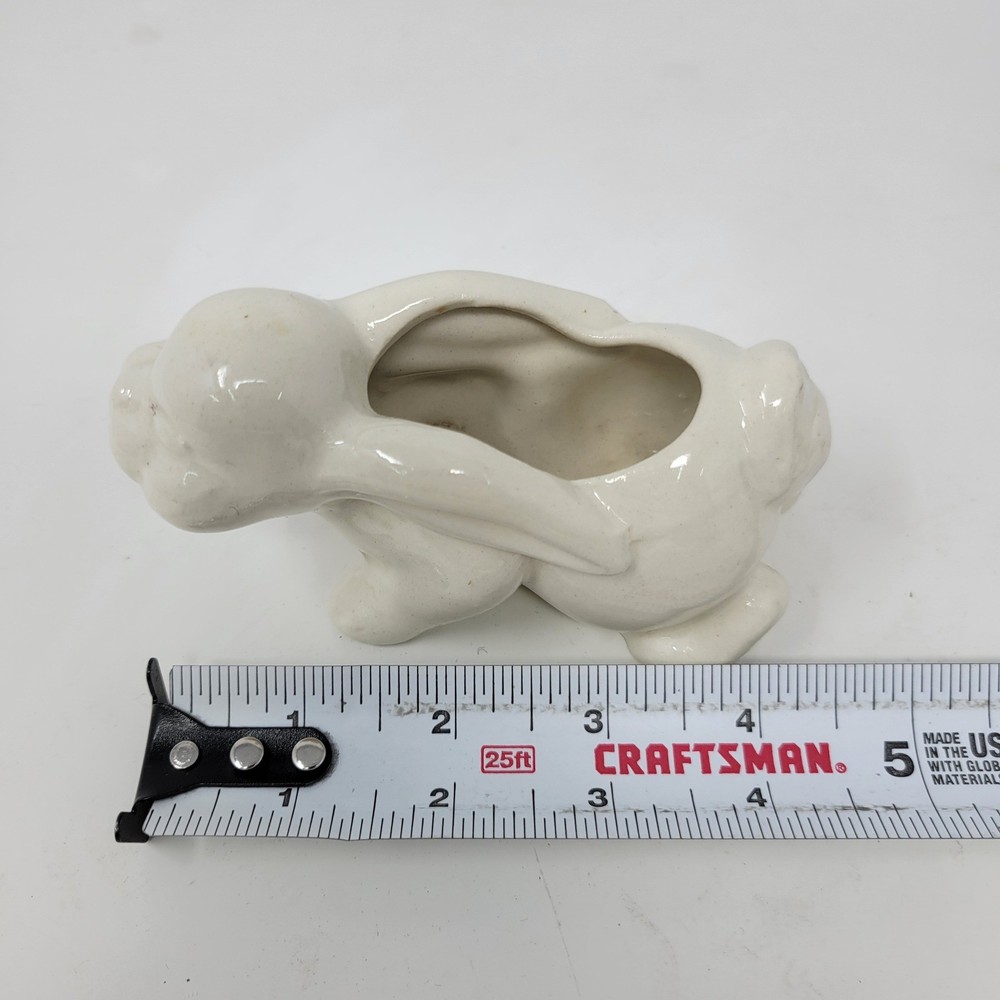 Ceramic Bunny Planter Pot Easter Spring Tabletop Decor Japan