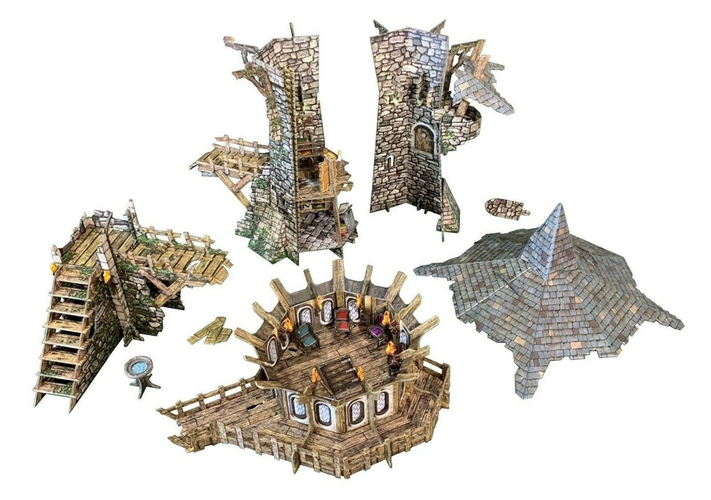 Fantasy Terrain Wizard's Tower - D&D Warhammer DND Scenery Battle Systems THG