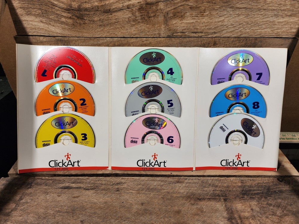 Clickart CDS 125,000 images used.