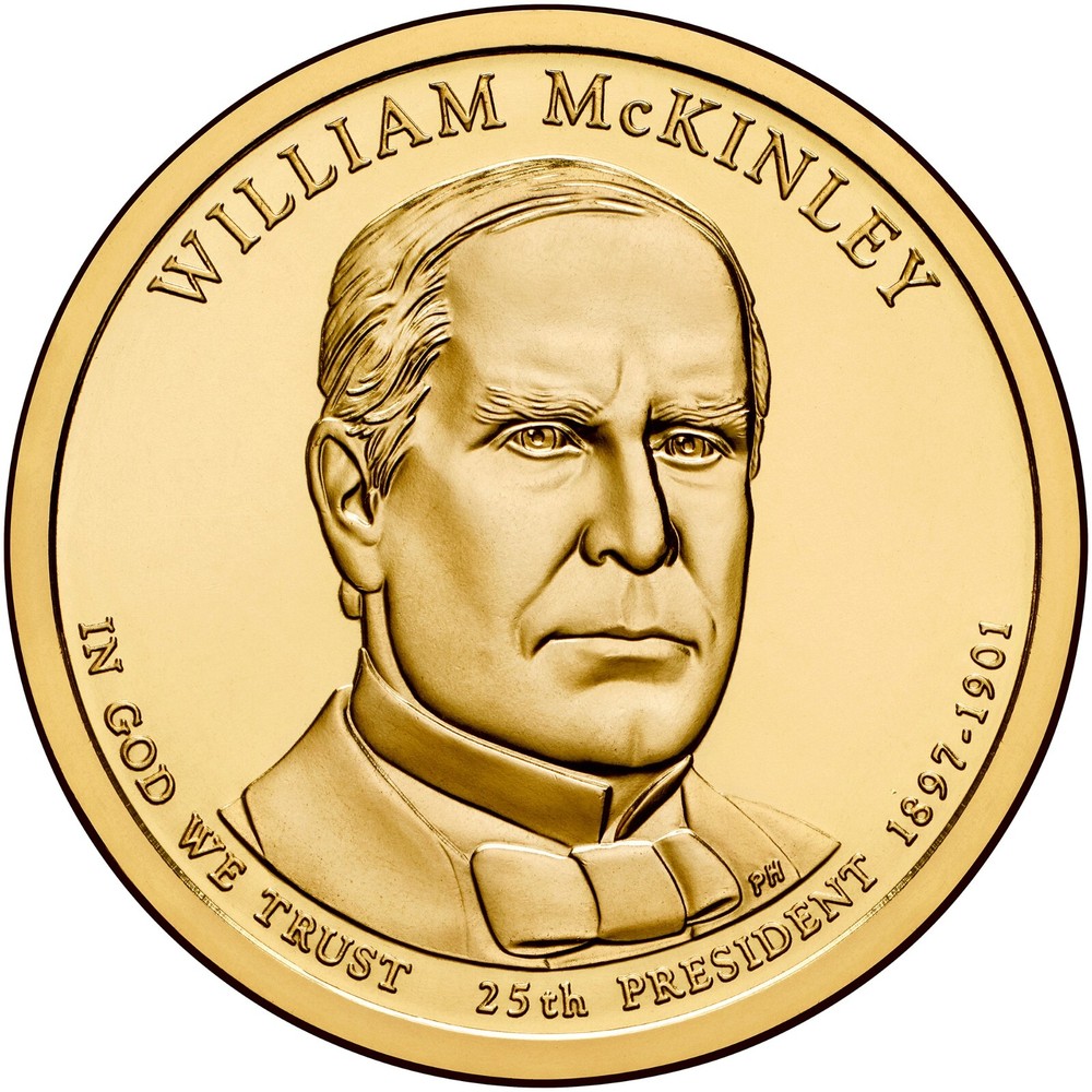 2013 D William McKinley Presidential Dollar From Mint Roll - Position A