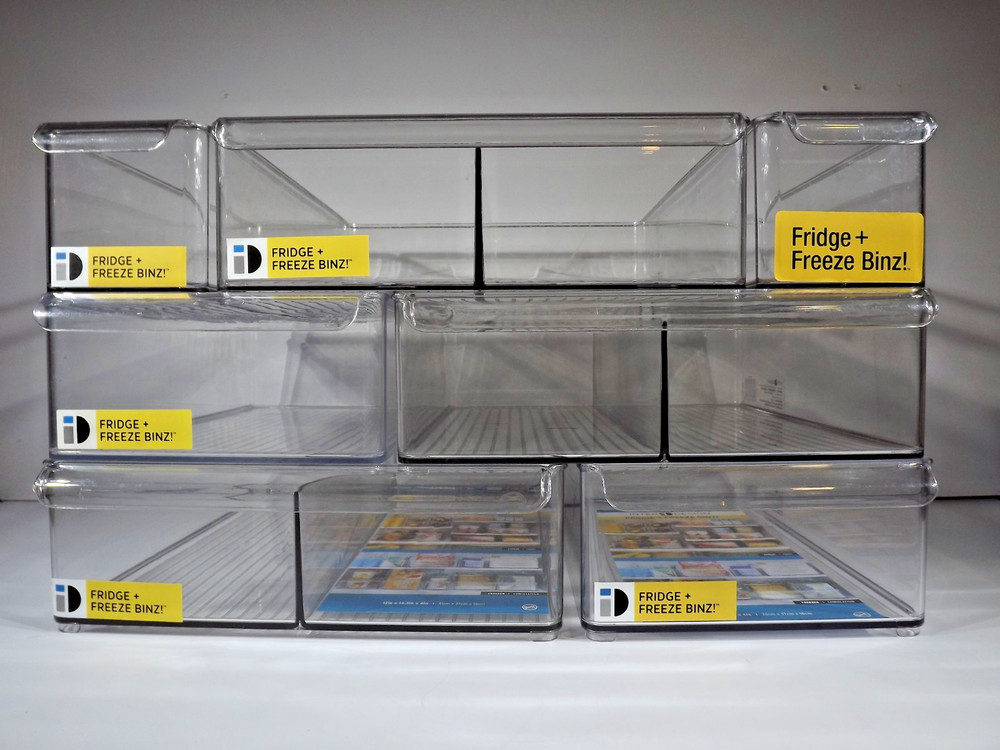 Fridge Freezer Bin - InterDesign - 4" x 14.5" x 4" - Storage - Clear