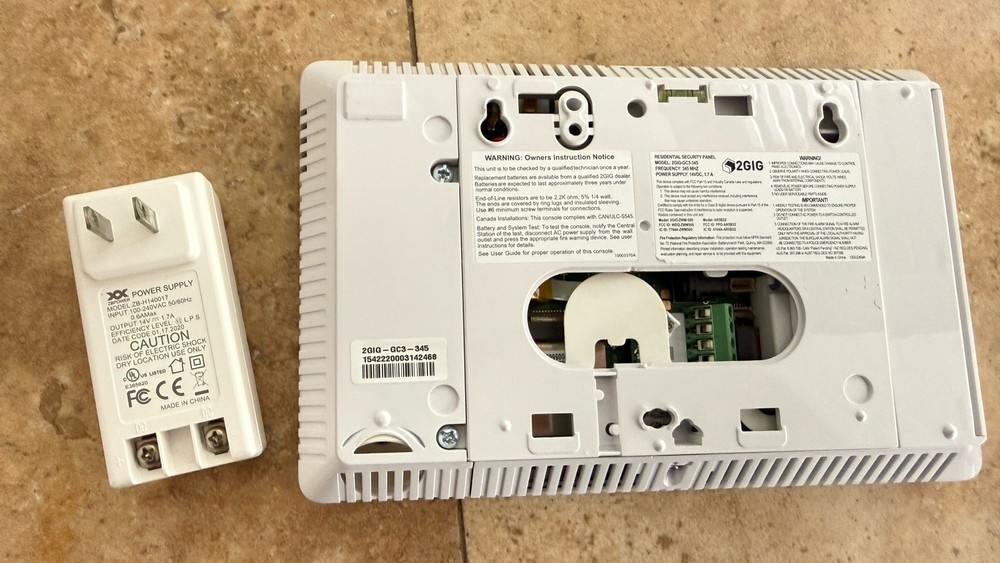 Nortek 2GIG-GC3-345 Security & Automation System Panel