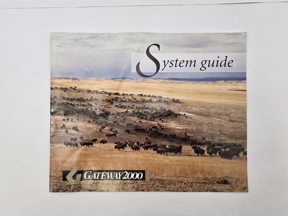 Gateway 2000 Computer System User's Guide Manual Color Instructional Pamphlet
