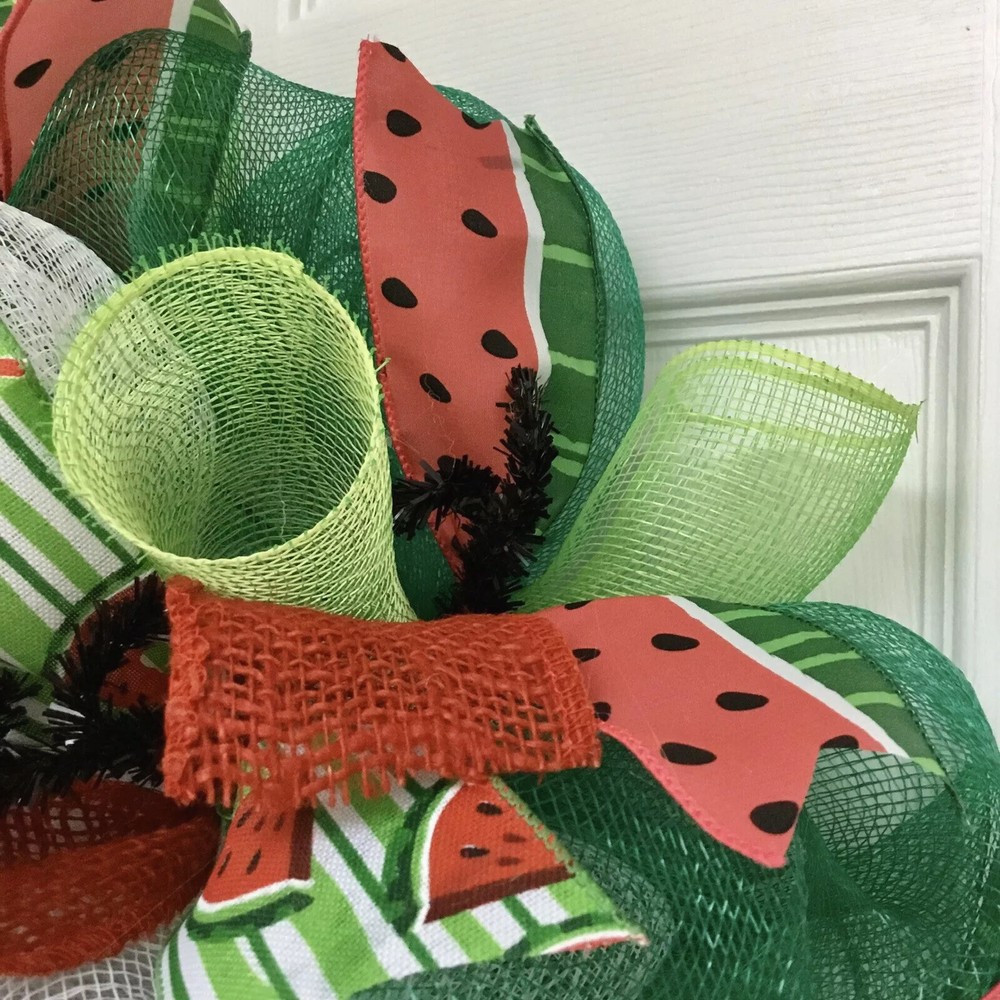 Sweet Summer Time Handmade Deco Mesh Wreath