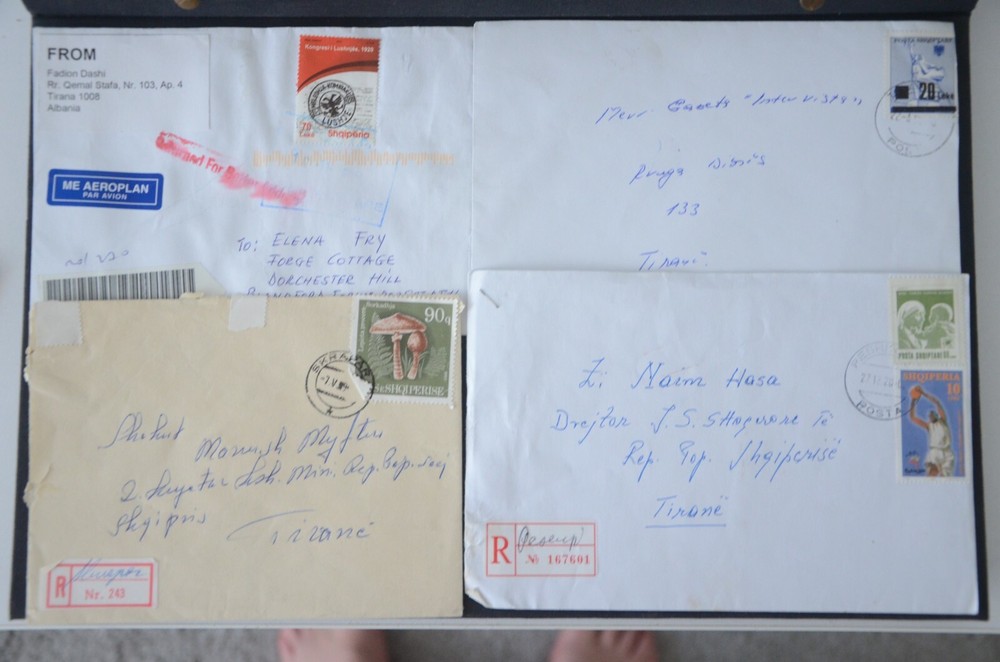 Albania Stamps  4 COVERS  Cancelled