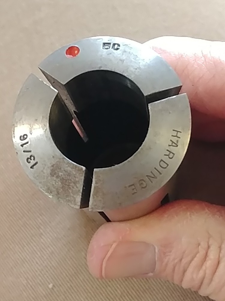 13/16" Hardinge 5C Round Collet Internal & External Threads
