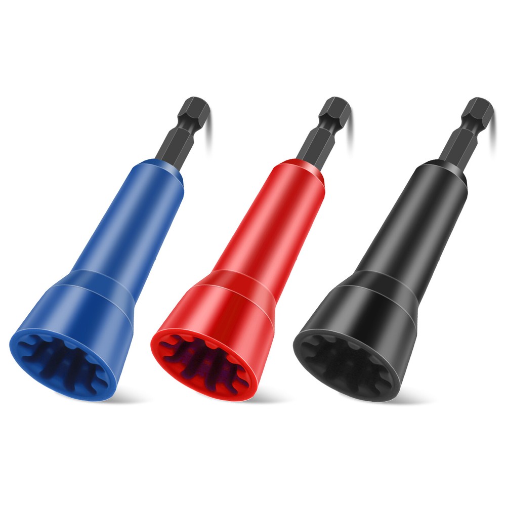 3PCS Wire Nut Twister Tools for Drill, Wire Cable Nut Twisting with 1/4" Chuck