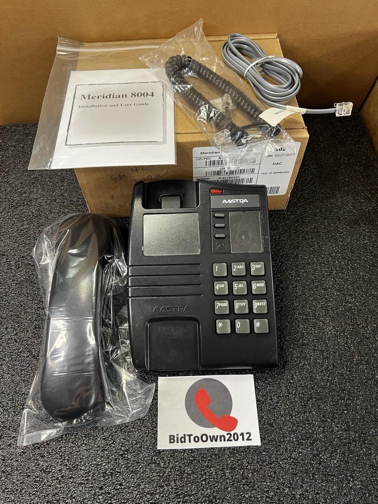 Aastra M8004 Analog Phone – Charcoal *Refurbished*