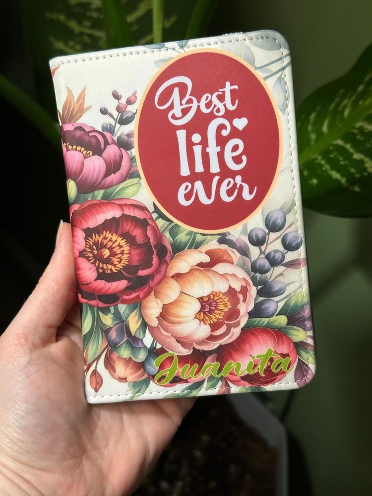 JW Mini Tract Holder - Best Life Ever Floral- Personalized