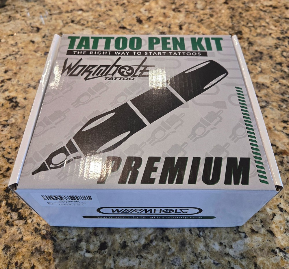 Wormhole Wireless Tattoo Kit w/ Dot Working Mode Power Supply Needles Inks