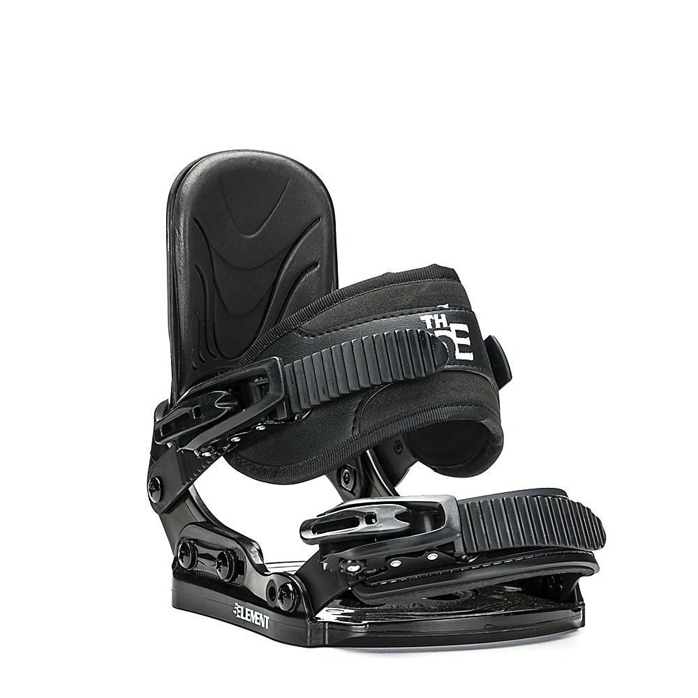 5th Element STEALTH Junior Snowboard Bindings for Kids - Black | Boot sizes 1-5