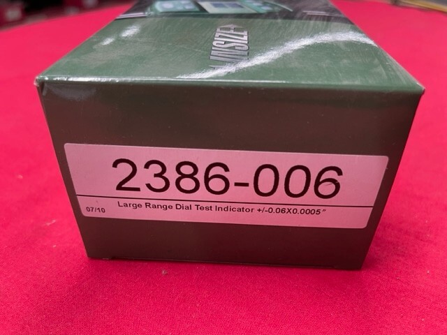 INSIZE 2386-006 Large Range Dial Test Indicator, 0-0.06"
