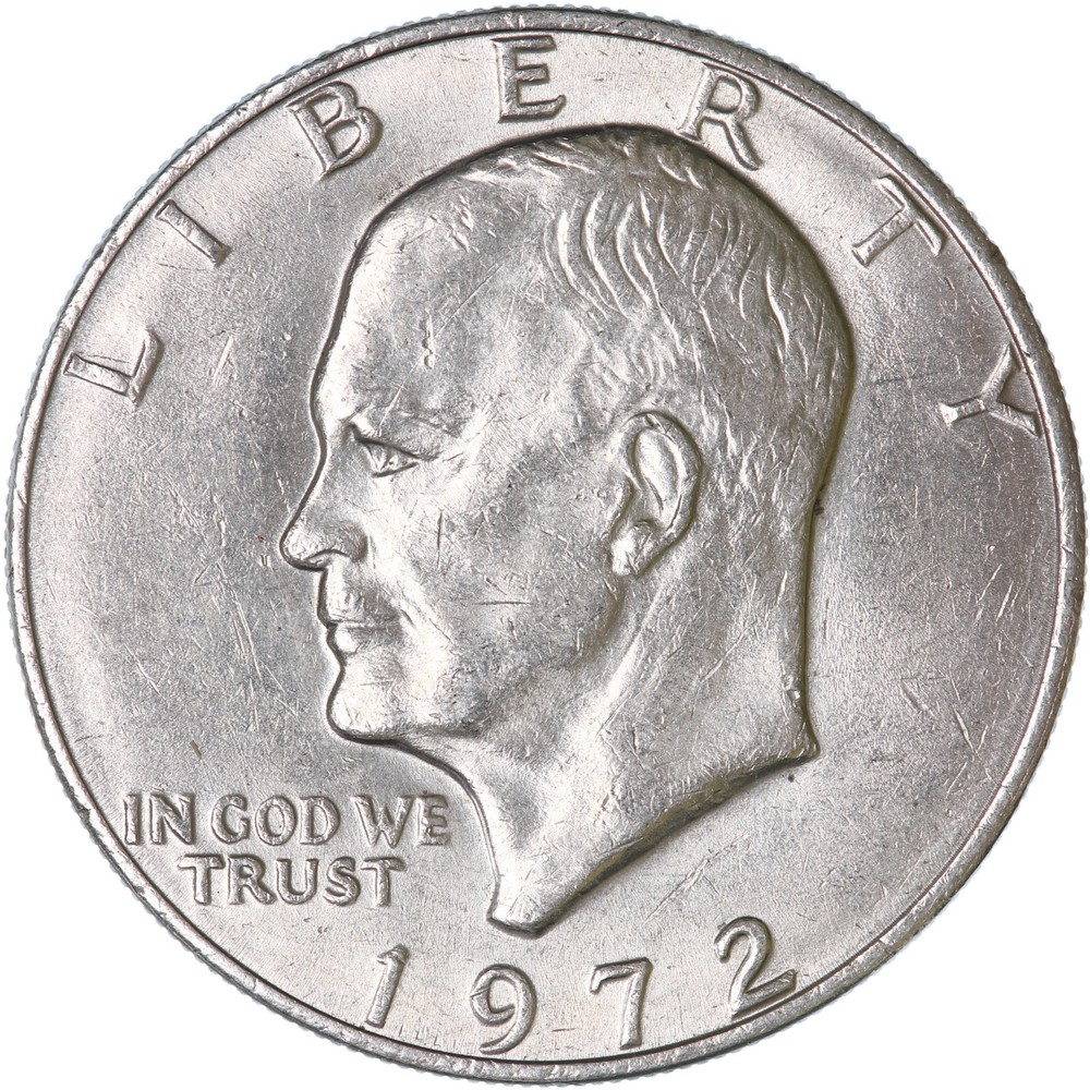 1972 (P) Eisenhower Dollar Type 3 AU Ike