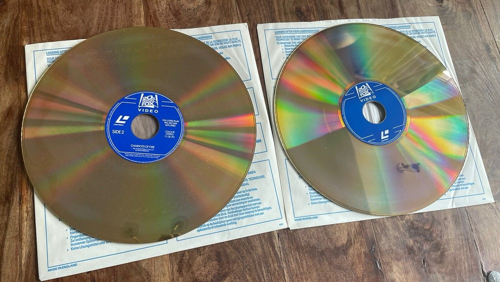 CHARIOTS OF FIRE EX+/EX+ LASERDISC (TWO DISCS)