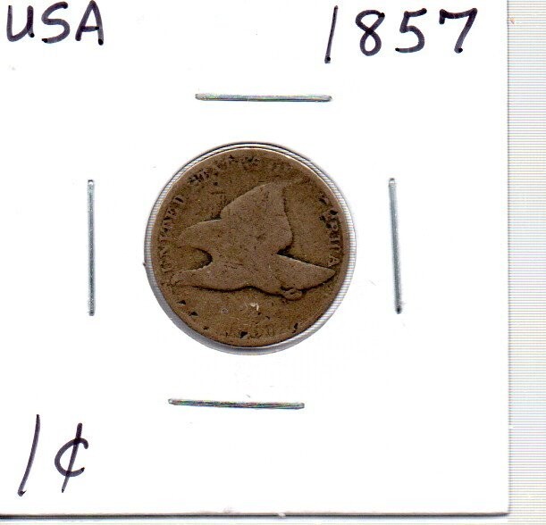 1857 Flying Eagle Cent "Actual Penny Pictured"