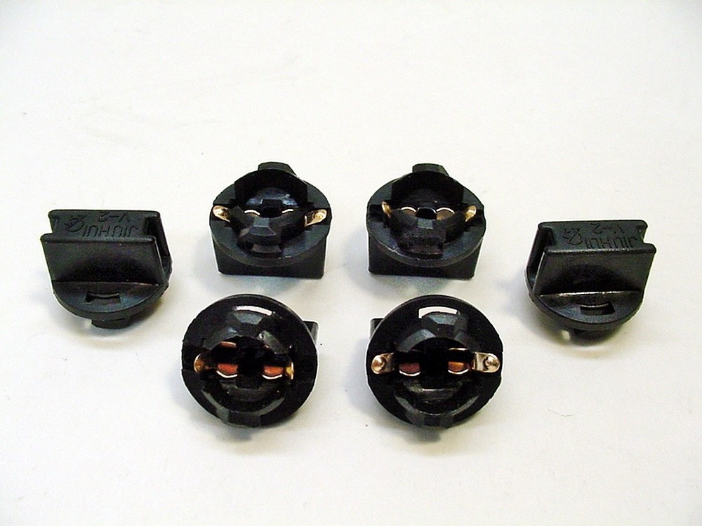 6 Pontiac 194 Instrument Panel Cluster Light Bulb Lamp Dashboard Socket Plug NOS