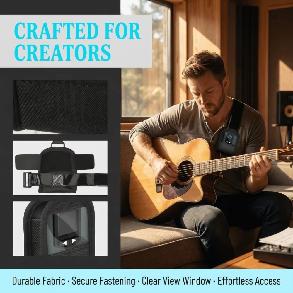 Wireless Transmitter Bodypack Guitar Transmitter Bag Transmitter Storage Bag