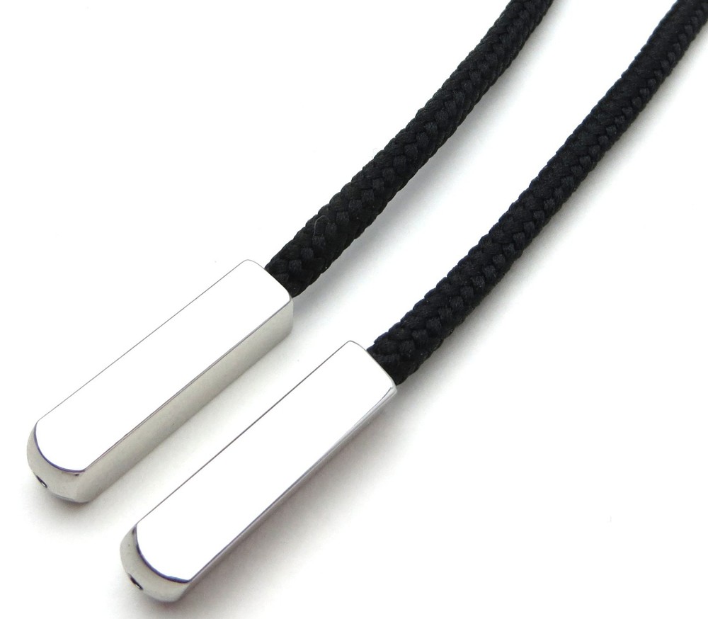 Metal Aglets Shoelace Tips - Chrome