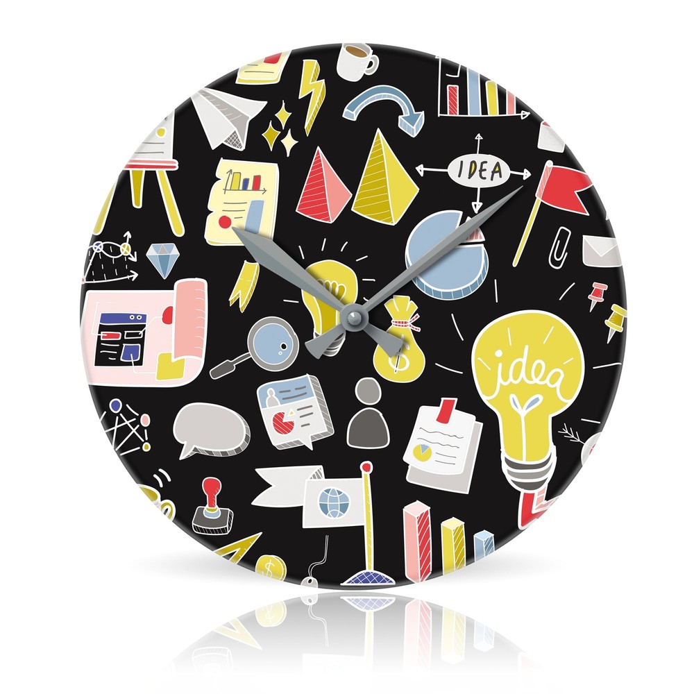Ideas br Round Acrylic Wall Clock 10.75"