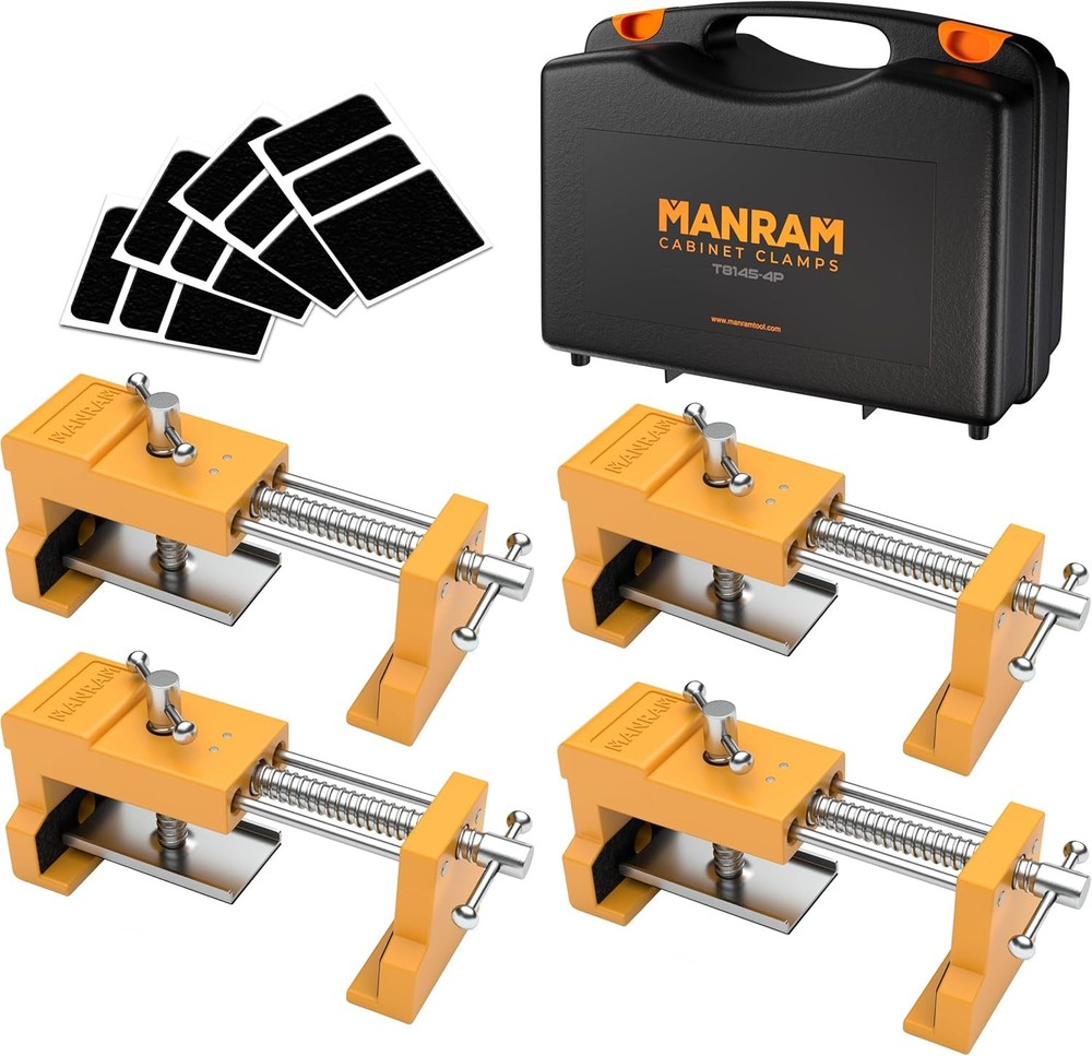 Cabinet Clamps with Protective Case, Cabinets Installation Clamps-4 Pack