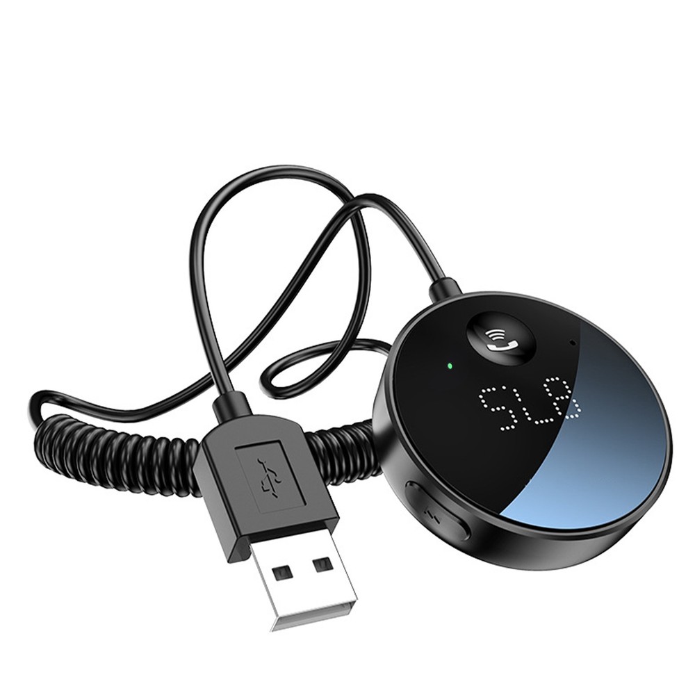 Bluetooth 5.0 Wireless Car FM Transmitter AUX Stereo Audio Receiver Adapter USB