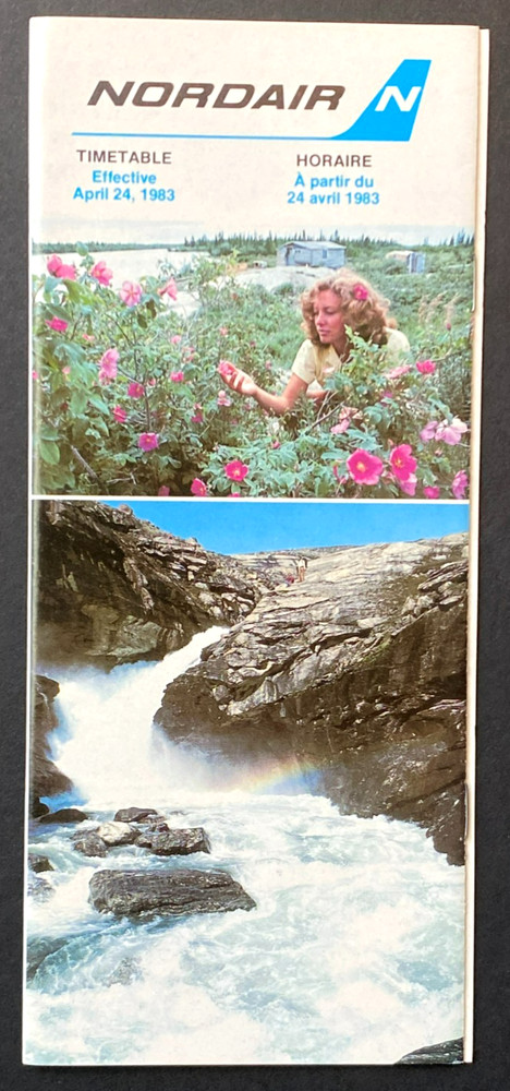 NORDAIR Timetable Effective April 24, 1983