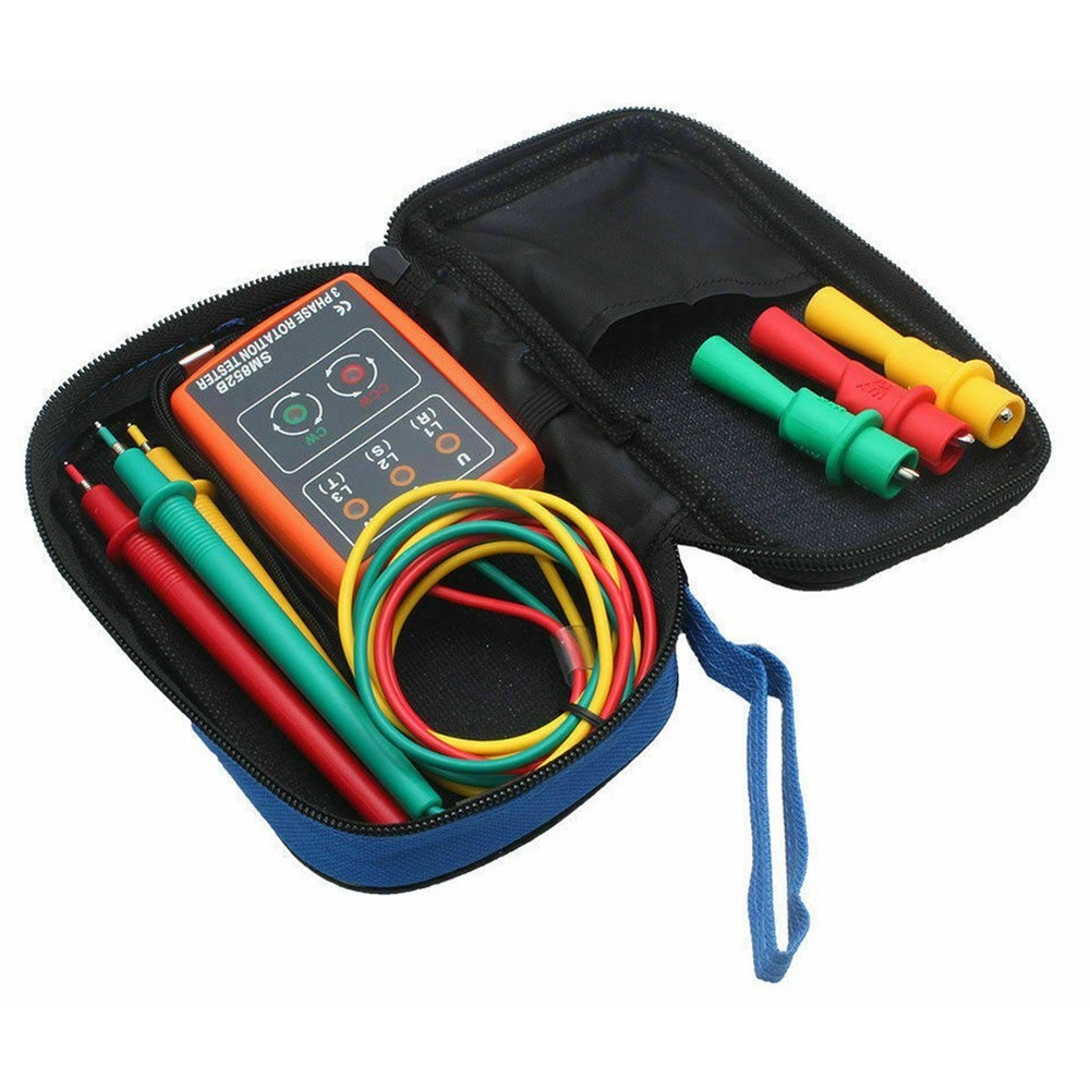Reliable 3 Phase Sequ ence Tester for Rotation Detection with LED Indicator