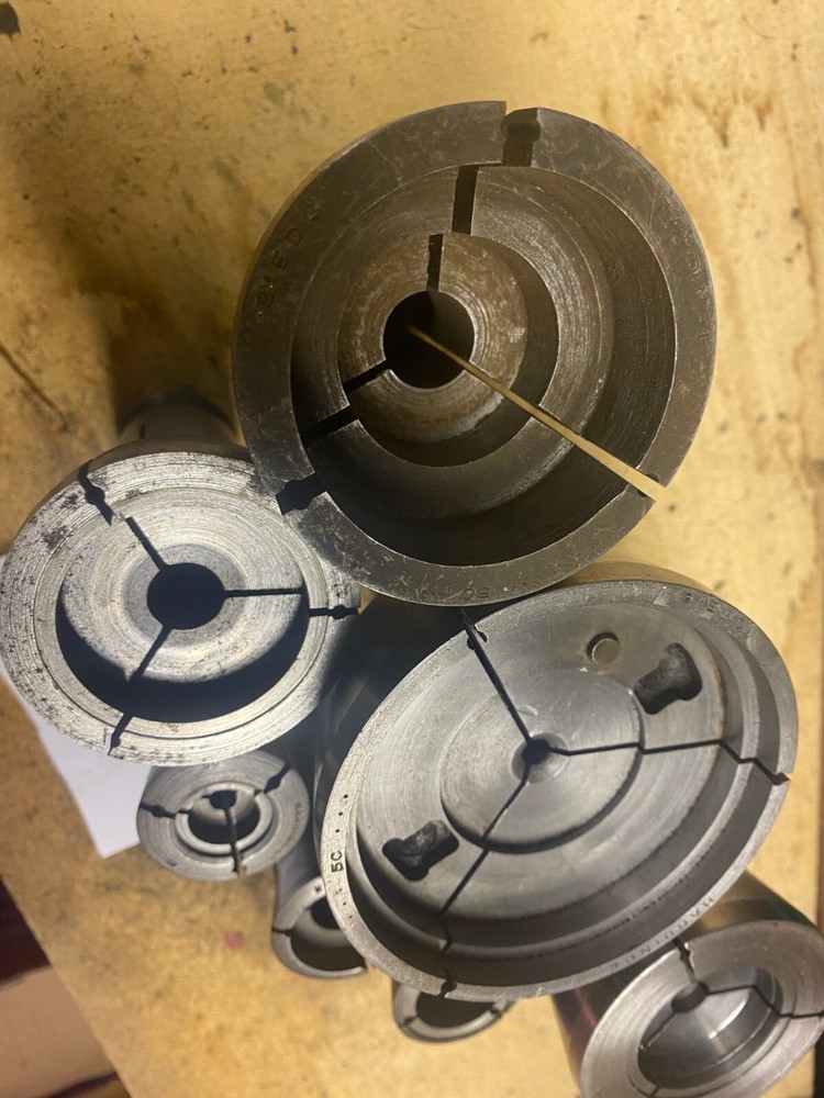 ~7~ HARDINGE 5C MACHINABLE EMERGENCY COLLETS STEP CHUCKS Various Sizes 1" 2" 3"