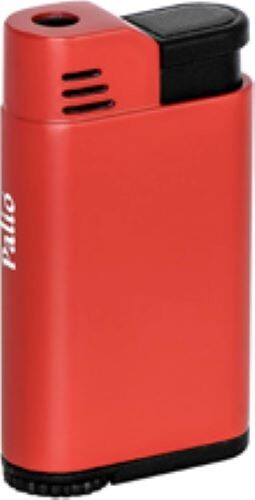 Palio Torcia Single Jet Flame Lighter, Refillable, Adjustable Torch Flame, Red