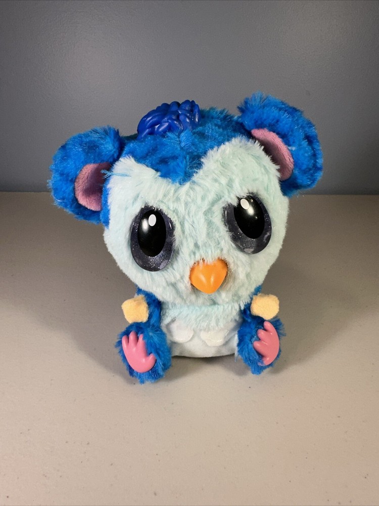 Hatchimals Interactive Hatchibabies Blue Owl 6 Tested Working Large Sparkle Eyes