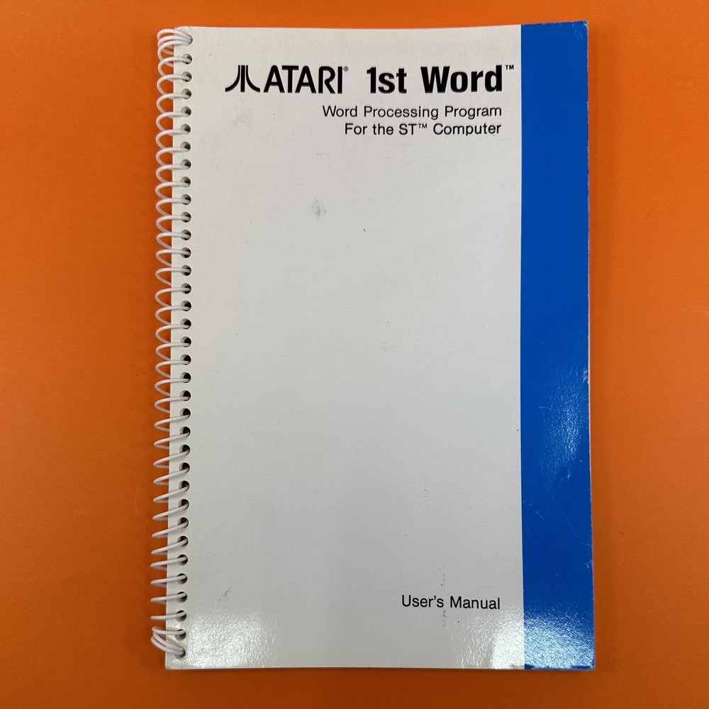 Atari ST Manuals Bundle - SC 1224 Monitor, ST Basic Quick Reference, 1st Word