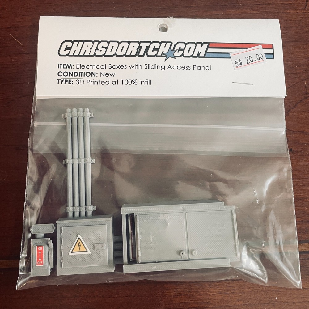 GI Joe USS Flagg Custom Base Diorama Electrical Boxes Access Panel 1:18 Scale