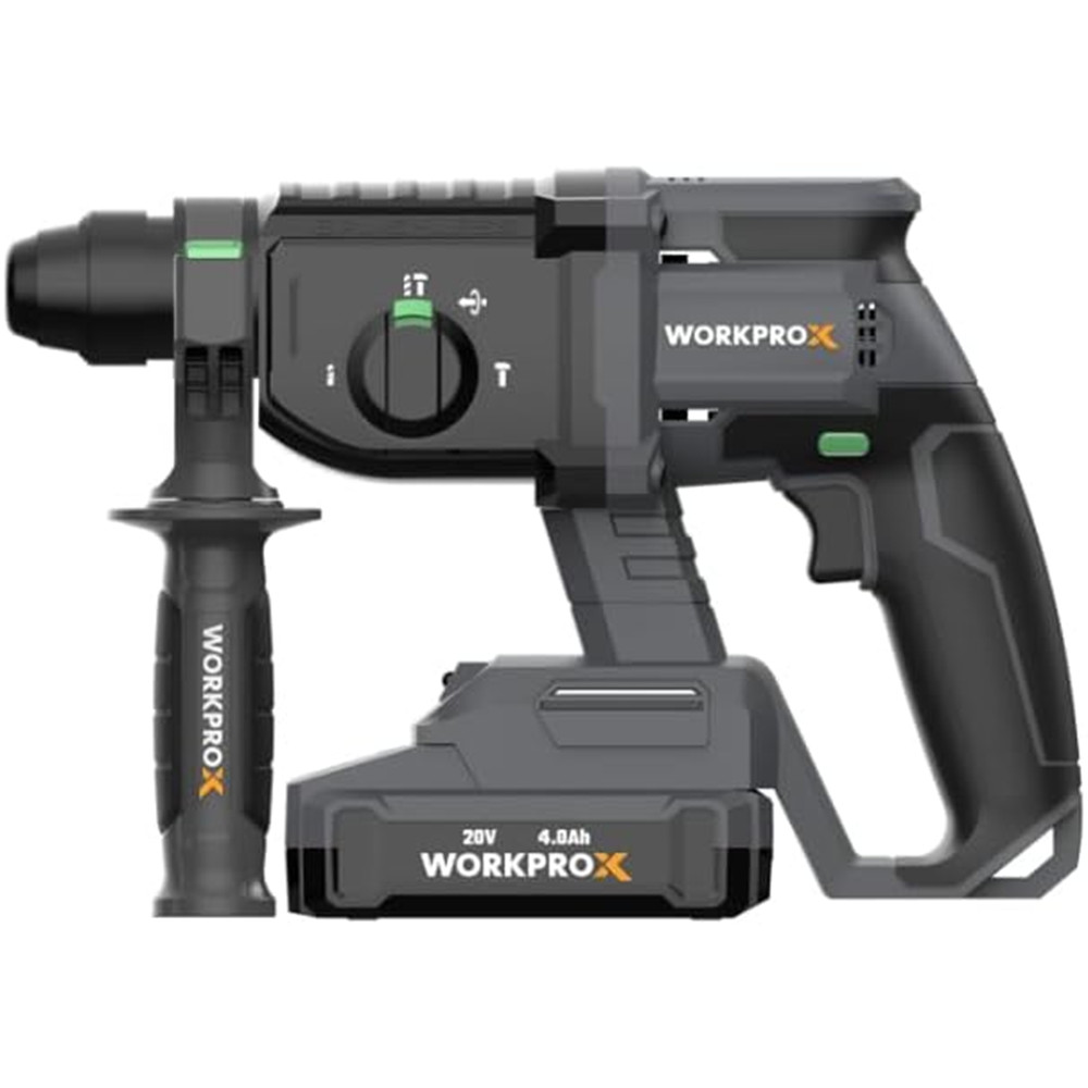 WORKPROX 20V Black Cordless Hammer Dril