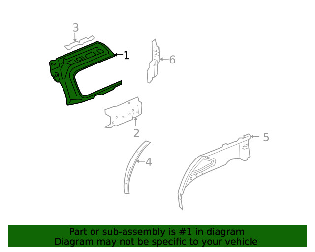 Genuine GM Upper Panel 15843103