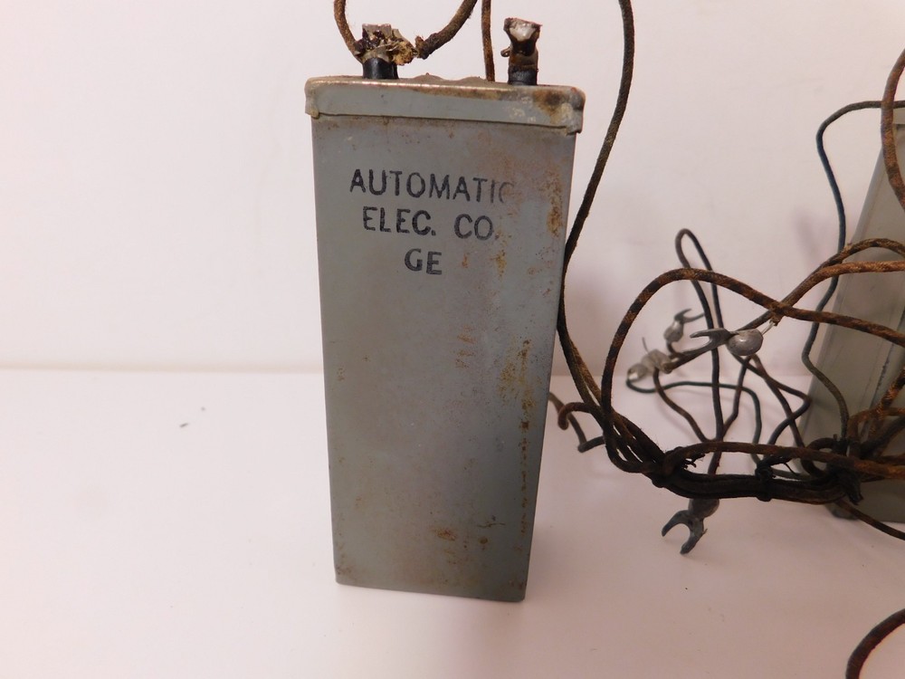 3 Original Automatic Electric A/E 40 CONDENSORS Complete w/Wire & Clean & Tested