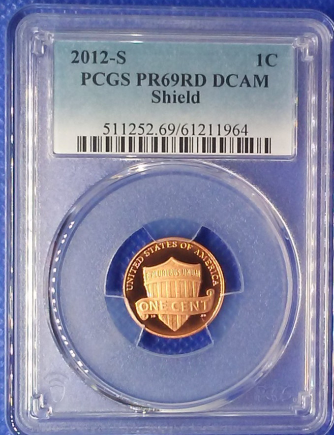 2012 S 1C Lincoln Cent PCGS PR69RD DCAM