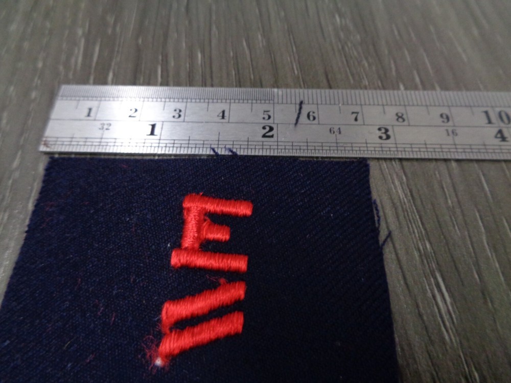 Original US Navy Distinguishing Mark ENGINEERING E Excellence Red 2Hash Patch