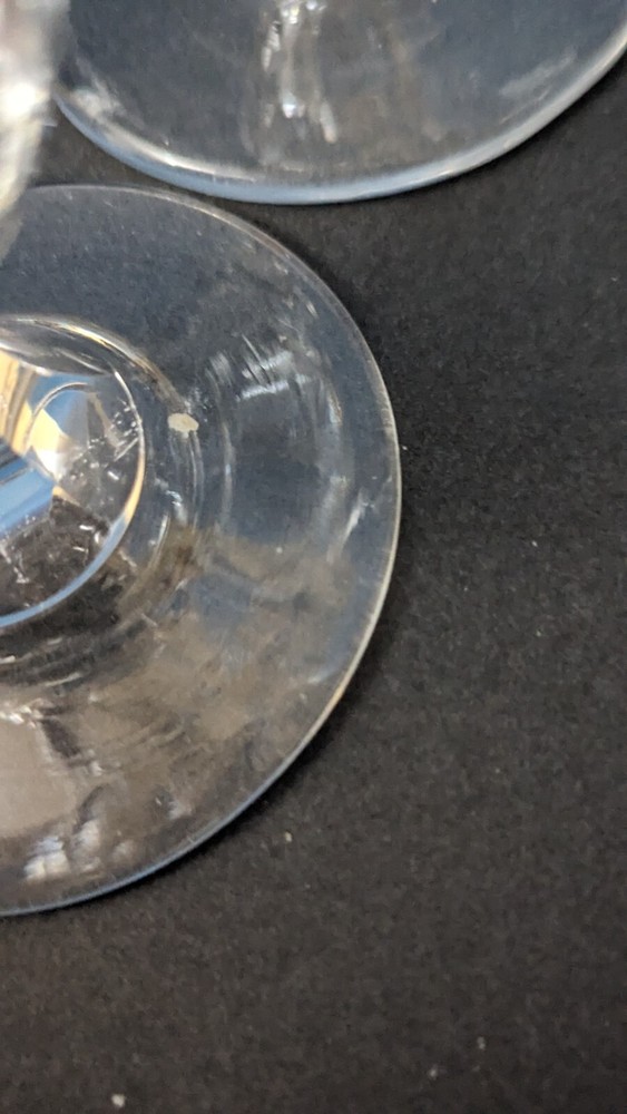 4 Vintage Crystal Goblets