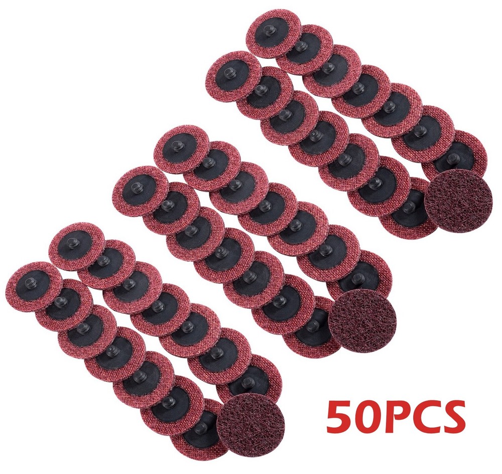 50PCS 2 in Medium Surface Conditioning Quick Change Sanding Disc for Die Grinder