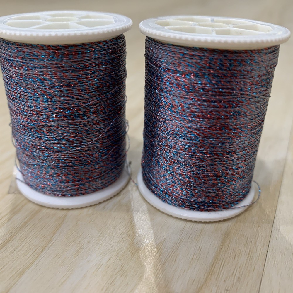 10 Spools K& R Coats Metallic Embroidery Thread
