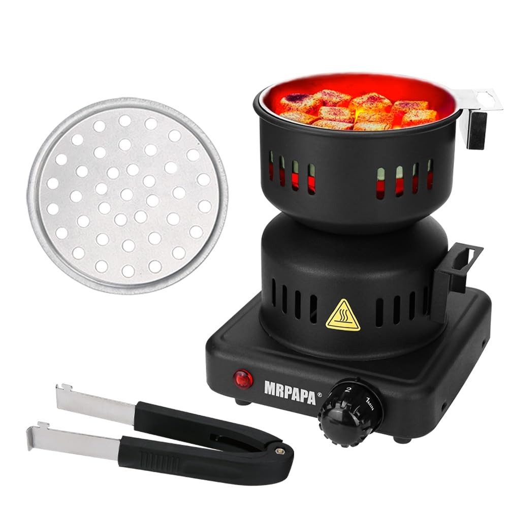 Electric Charcoal Starter set High Temp Fire Lighter for Grill Black